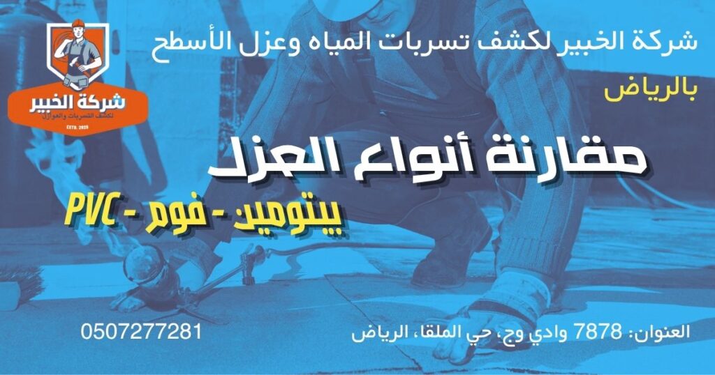 أنواع العزل المائي للأسطح المناسبة لمناخ الرياض